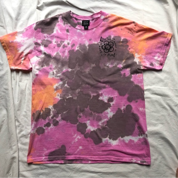 Urban Outfitters Tie-Dye T-shirt - Pink flower - M oversized - Picture 4 of 4